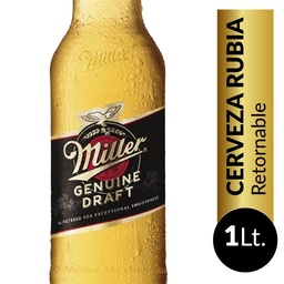 Cerveza  Miller   Botella 1 l