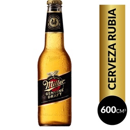 Cerveza Porrón Miller Bot 600 cmq