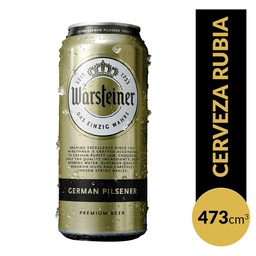 Cerveza Pilsener Warsteiner   Lata 473 cc