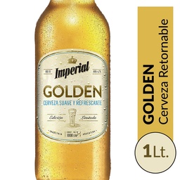 Cerveza Golden Lager Imperial  Botella 1 l