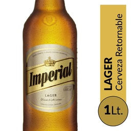 Cerveza Lager Imperial   Botella 1 l