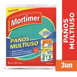 Paño M/uso 38 x 36 cm Mortimer Bsa 3 uni