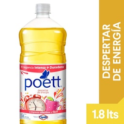 Limpiador Líquido Aromatizante Poett Despertar de Energía 1.8 lts