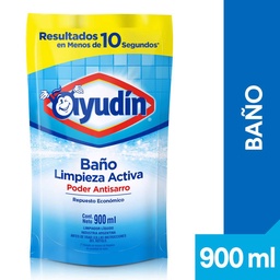 Limpiador de Baño Ayudín Limpieza Activa - Envase Económico 900 ml