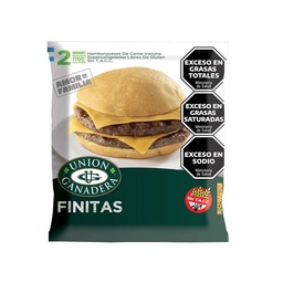 Hamburguesa Finitas de Carne Vacuna X2u. Union Ganadera 110g