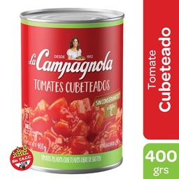 Tomate Cubeteado La Campagnola   Lata 400 gr