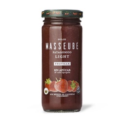 Dulce Frutillas Masseube   Light Frasco 260 gr