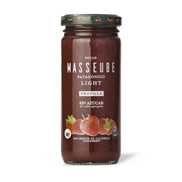 Dulce Frutillas Masseube   Light Frasco 260 gr