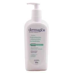 Crema Corporal Hidratacion Inmediata Dermaglos 300ml