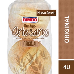 Pan de Hamburguesa Bimbo Artesano 4u
