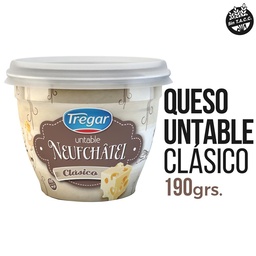 Queso Untable Tregar Neufchatel Clásico 190 gr