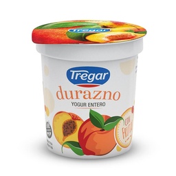 Yogur Entero Frutado Durazno Tregar Pot 160 grm