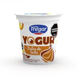 Yogur Parcialmente Descremado Sabor Dulce de Leche Tregar 125 grm