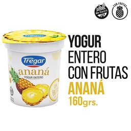 Yogur Entero Tregar Ananá 160 gr