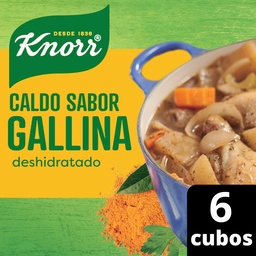 Caldo Knorr Cubo de Gallina 6 Unidades