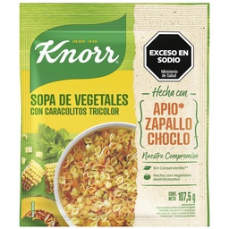 Sopa de Vegetales Knorr con Caracolitos 107.5 g