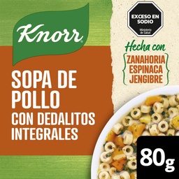 Sopa de Pollo con Dedalitos Integrales Knorr 80gr