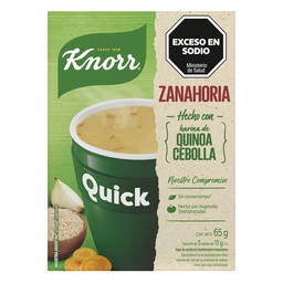 Sopa Instantanea de Zanahoria Quinoa y Cebolla Knorr 65 grm