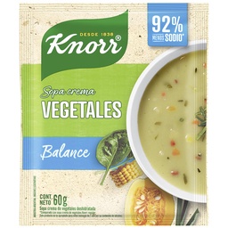 Sopa Crema Balance de Vegetales Knorr 60 grm