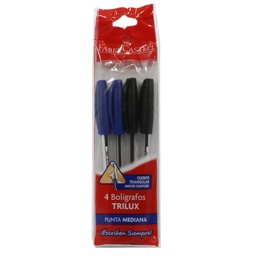 Boligrafo Faber-castell Trilux Varios Colores 4 Unidades