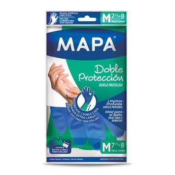 Guante Mediano Doble Proteccion Mapa Par 1u