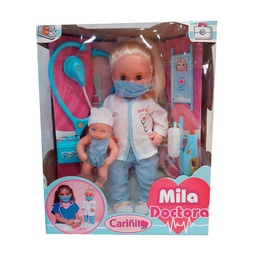 Muñeca Cariñito Mila Pediatra con Accesorios