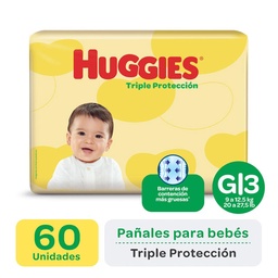 Pañal Huggies Triple Protección  Gx60