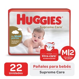 Pañal Supreme Care T:m Huggies 22u.