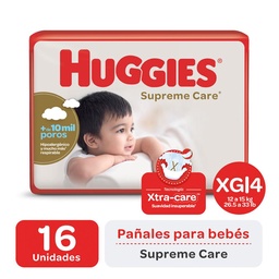 Pañal Supreme Care T:xg Huggies 16u.