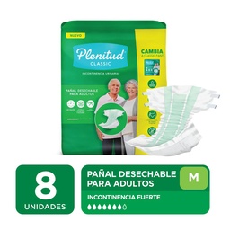 Pañal para Adulto Classic T: M Plenitud Bsa 8 uni