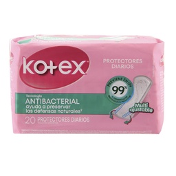 Protectores Diarios Antibacterial Kotex 20 uni