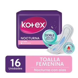 Toalla Femenina Kotex Nocturna x16