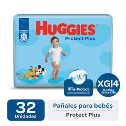 Pañal Protect Plus T: Xg Huggies 32 uni