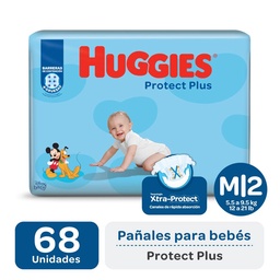 Pañal Protect Plus T: M Huggies 68 uni