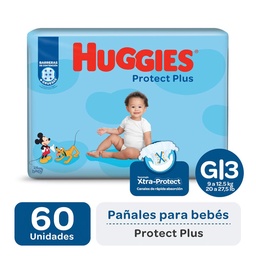 Pañal Protect Plus T: G Huggies 60 uni