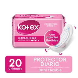 Protectores Diarios Ultra Flexible Kotex 20 uni