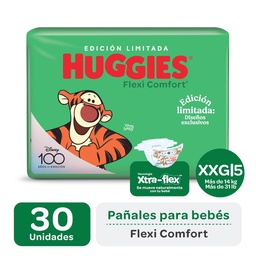 Pañal Huggies Flexi Comfort Xxg x30