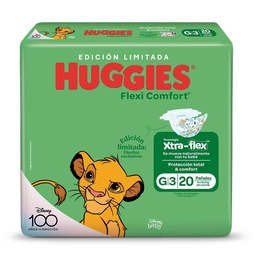 Pañal Huggies Flexi Comfort g x20 Edicion Limitada