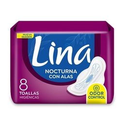 Toallas Femeninas Nocturnas con Alas Lina 8u