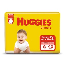 Pañales Huggies Classic Gx40