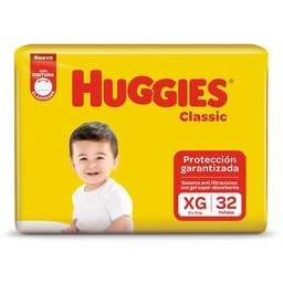 Pañales Huggies Classic Xgx32