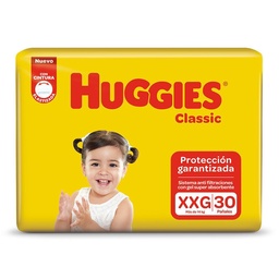 Pañales Huggies Classic Xxgx30