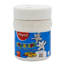 Tempera Maped Color'peps Blanco Pote 250 gr