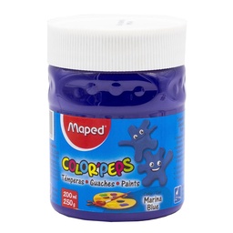 Tempera Maped Color'peps Azul Pote 250 gr