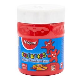 Tempera Maped Color'peps Rojo Pote 250 gr