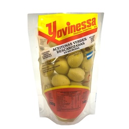 Aceitunas Verdes Yovinessa Descarozada Pouch 250 gr