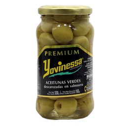 Aceitunas Verdes Yovinessa Descarozada Frasco 330 gr