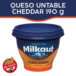 Queso Untable Milkaut Cheddar 190 gr