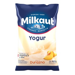 Yogur Bebible Entero Durazno Milkaut Sch 900 grm