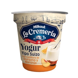 Yogur Suizo con Confitura de Durazno y Naranja La Cremería 120 grm